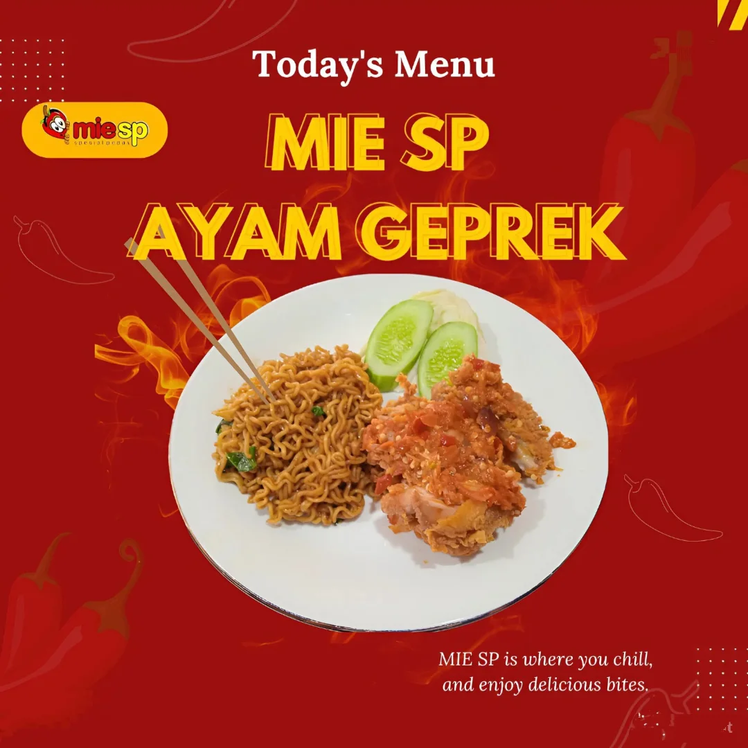 Mie SP Ayam Geprek